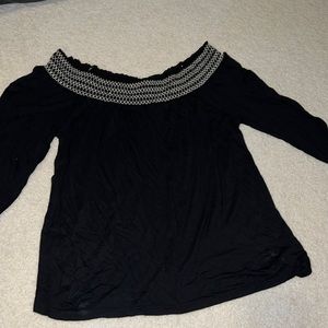 Off the shoulder 3/4 sleeve